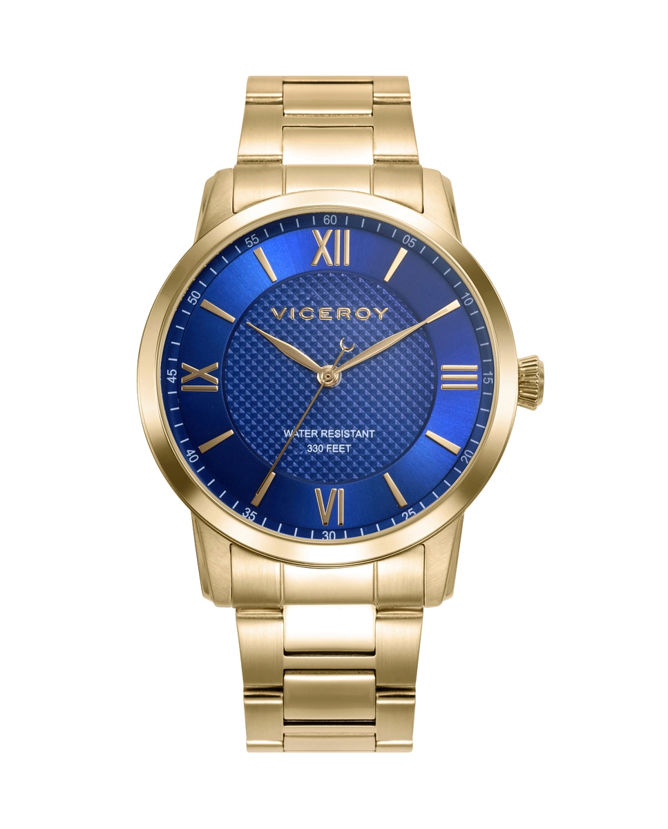 Relógio Analógico Grand com Caixa e Bracelete de Aço Ip Dourado Dourado-1
