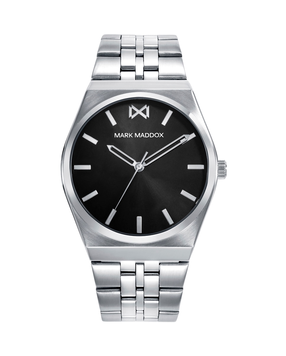 Relógio Analógico Marais com Caixa e Bracelete de Aço Preto-1