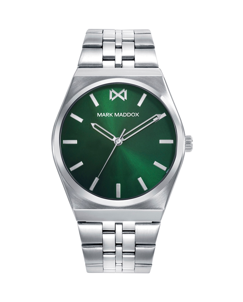 Relógio Analógico Marais com Caixa e Bracelete de Aço Verde-1