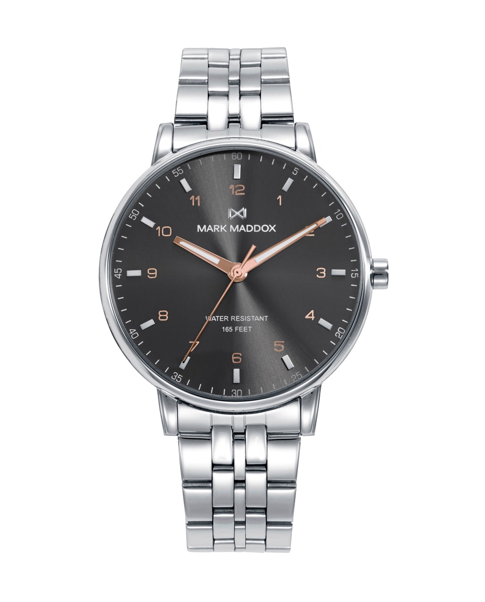 Relógio Analógico Greenwich com Caixa e Bracelete de Aço Prata / Rosa-1
