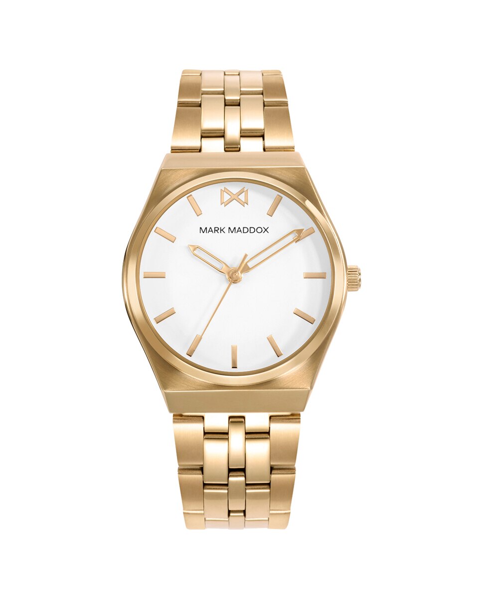 Relógio Analógico Marais com Caixa e Bracelete de Aço Ip Dourado Dourado-1