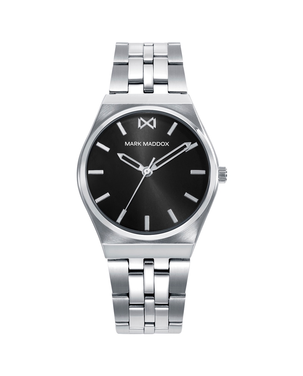 Relógio Analógico Marais com Caixa e Bracelete de Aço Preto-1