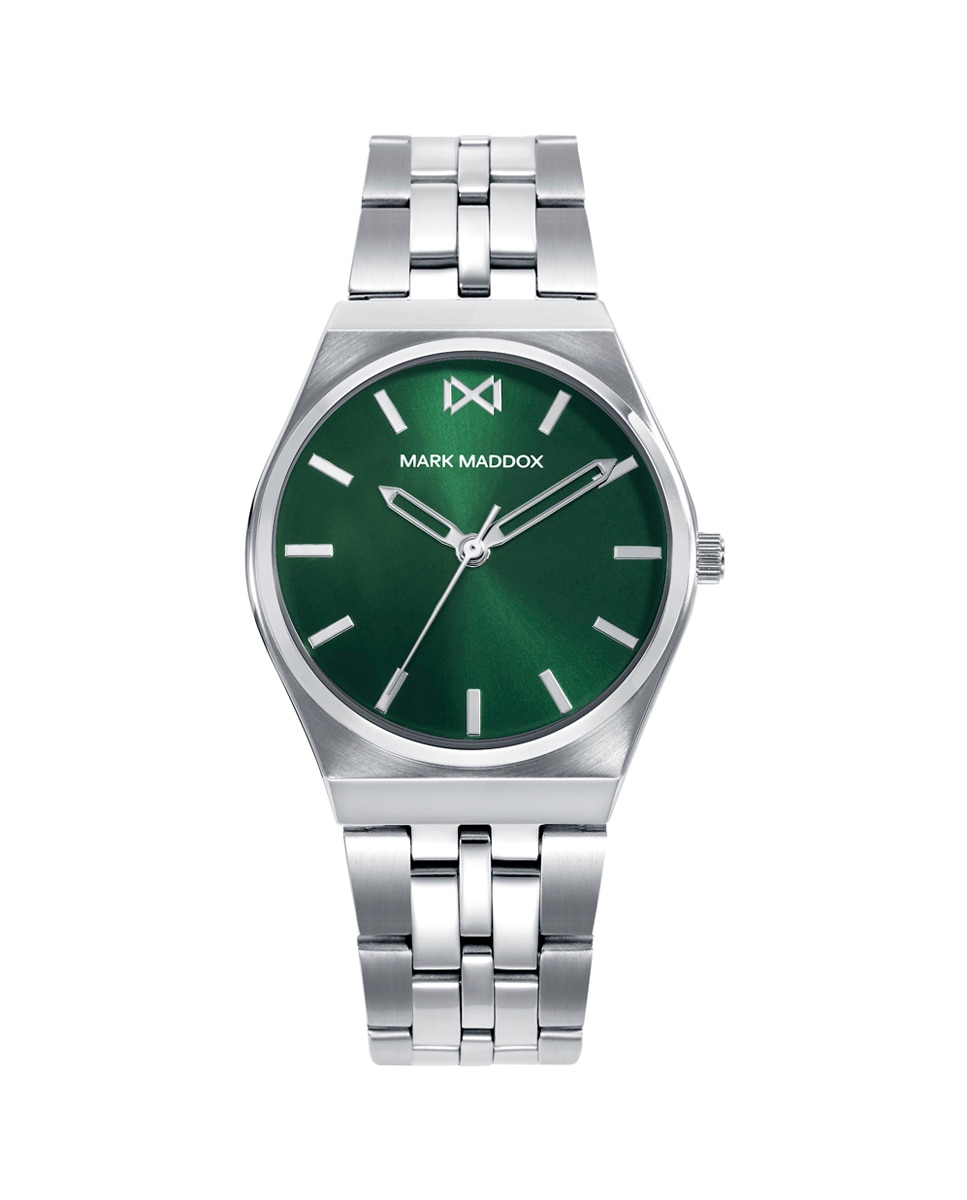 Relógio Analógico Marais com Caixa e Bracelete de Aço Verde-1