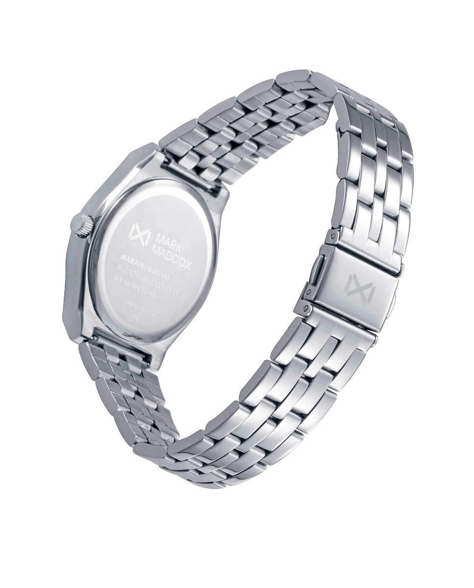 Relógio Analógico Marais com Caixa e Bracelete de Aço Verde-2