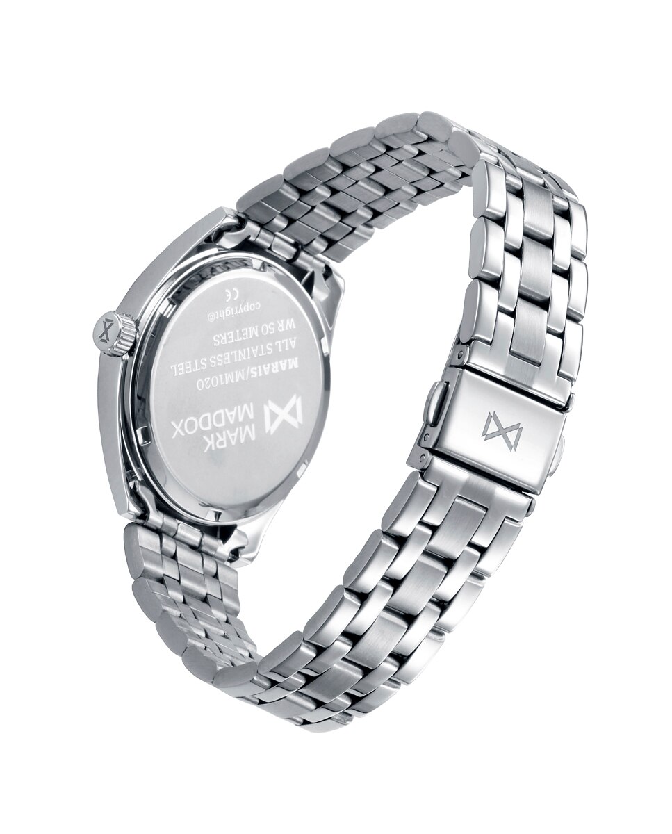 Relógio Analógico Marais Caixa Bicolor de Aço e Ip Rosa e Bracelete de Aço Crómio / Dourado-2