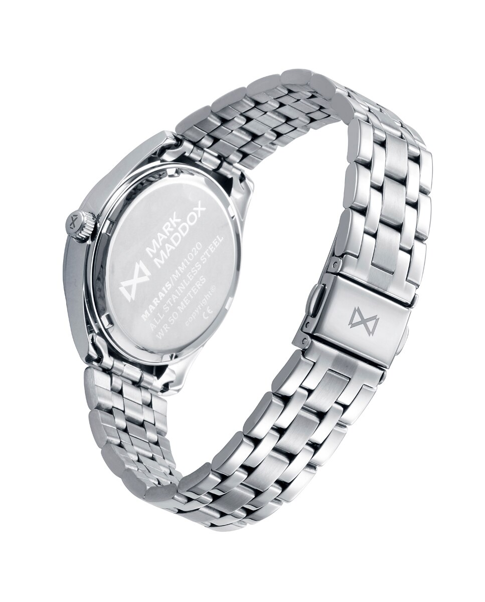 Relógio Analógico Marais com Caixa e Bracelete de Aço Verde-2