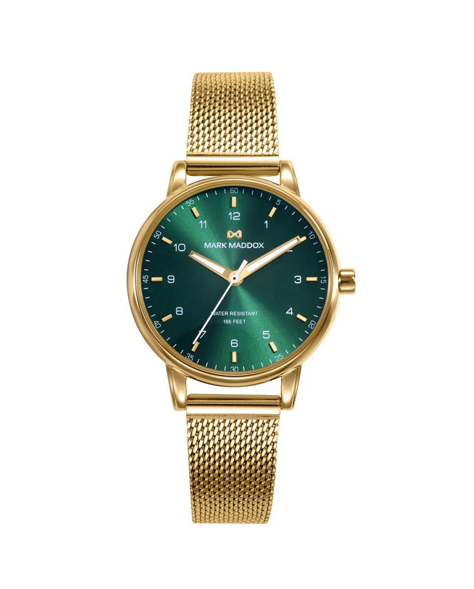 Relógio Analógico Greenwich Caixa de Aço Ip Dourado com Bracelete de Malha Milanesa de Aço Ip Dourado Dourado-1