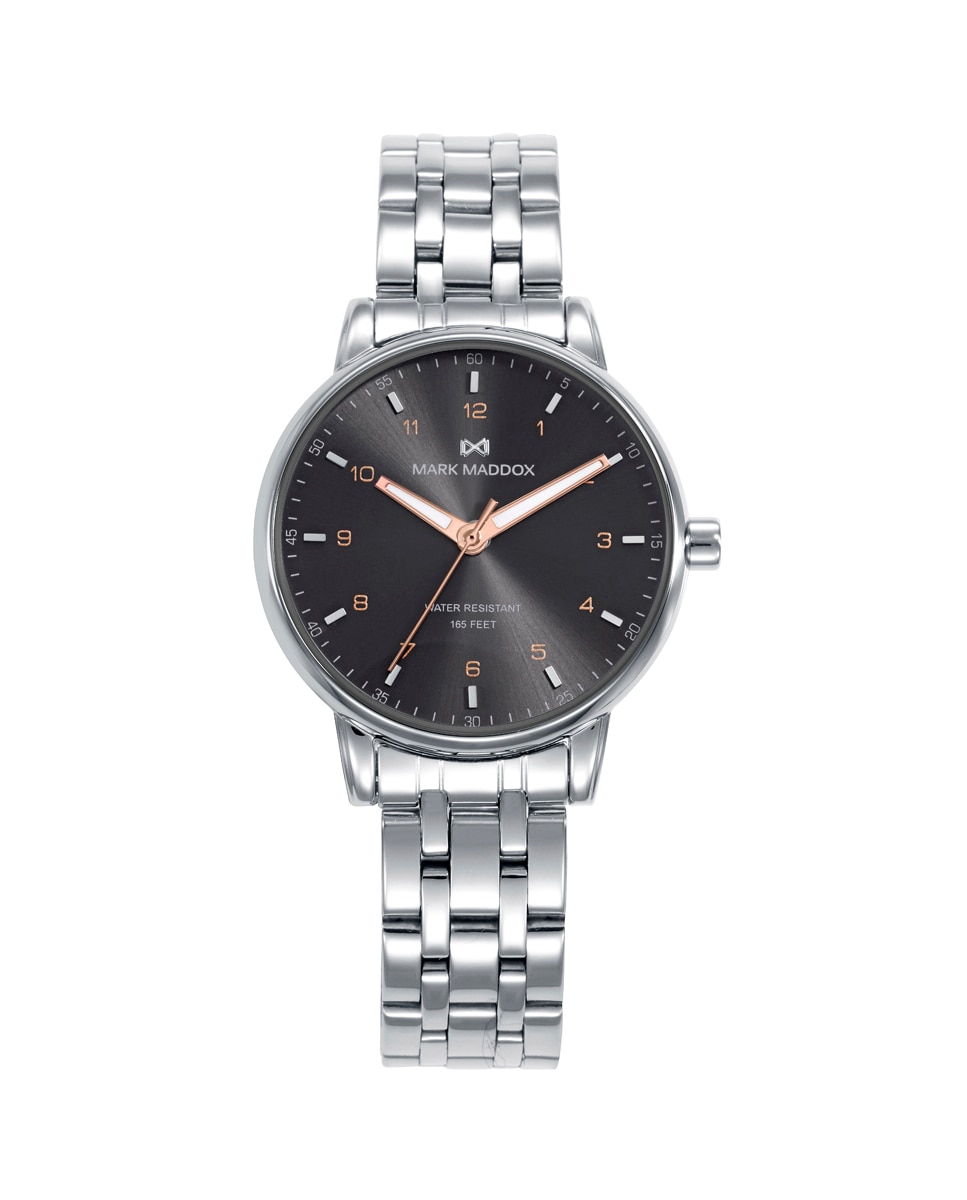 Relógio Analógico Greenwich Caixa e Bracelete de Aço Prata / Rosa-1