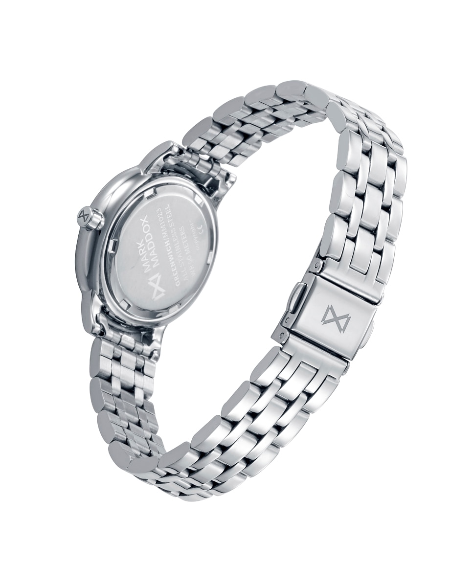 Relógio Analógico Greenwich Caixa e Bracelete de Aço Prata / Rosa-2
