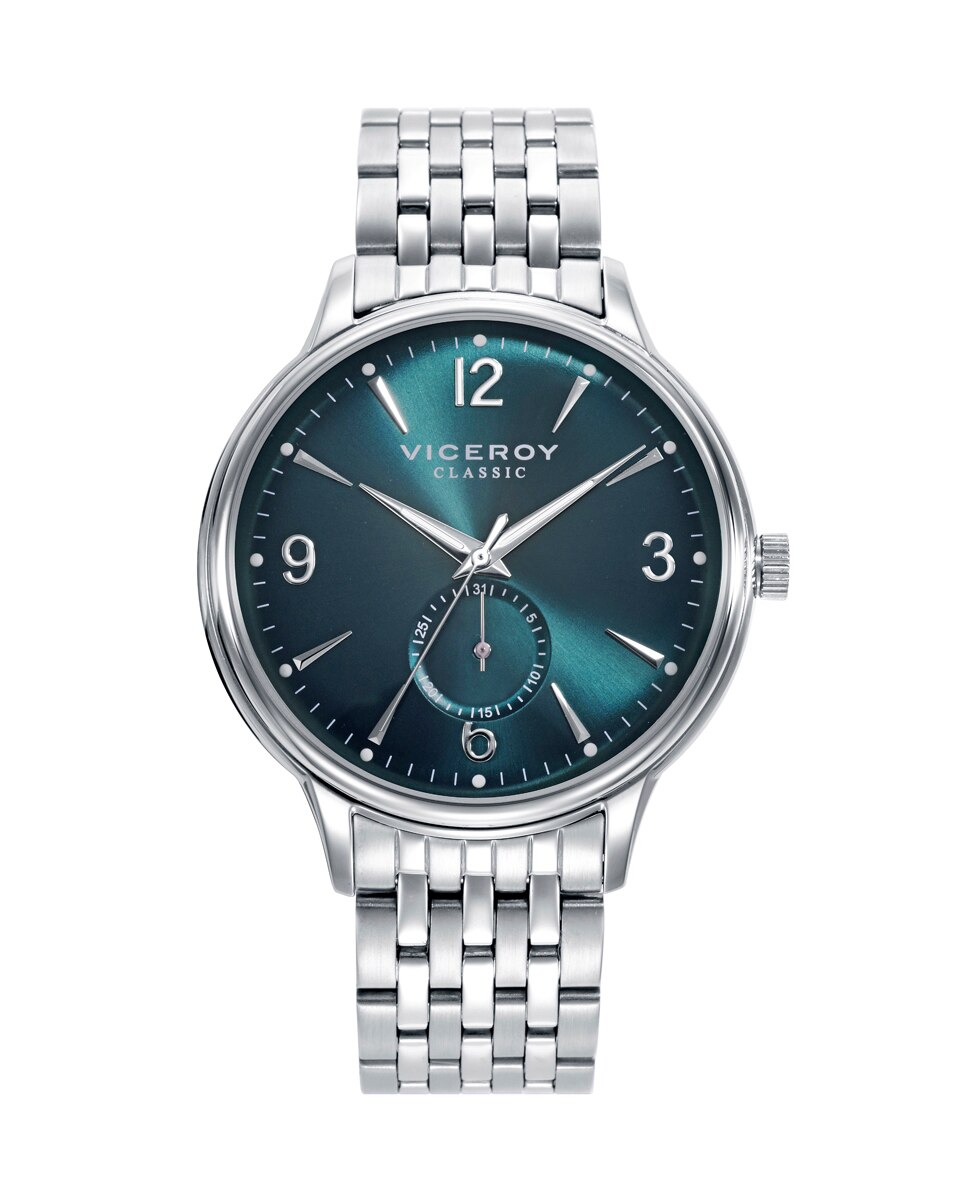 Relógio Analógico Classic Caixa e Bracelete de Aço Verde-escuro-1