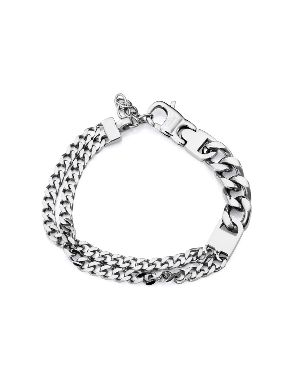 Pulseira Magnum de Aço Prateado-1