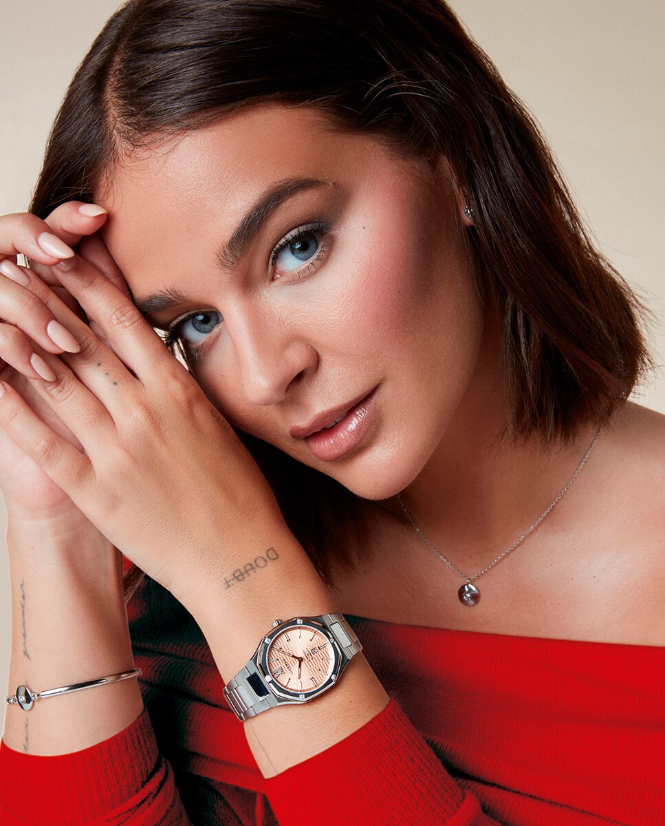 Pulseira Coleção Laura Escanes de Aço Semi Rígida com Diamante Criado Prateado-4