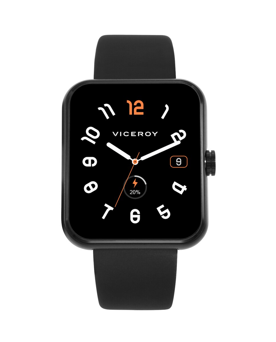 Smartwatch de Alumínio com Malha Milanesa de Aço Ip em Preto Cinzento-escuro-4
