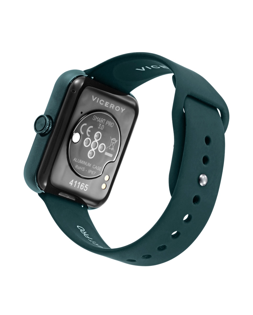 Smartwatch de Alumínio com Malha Milanesa de Aço Ip em Preto Cinzento-escuro-3