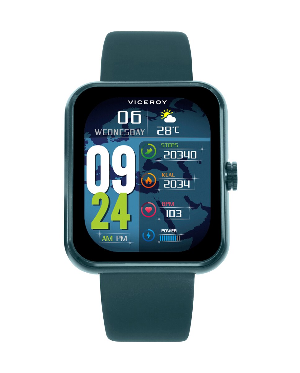 Smartwatch de Alumínio com Malha Milanesa de Aço Ip em Preto Cinzento-escuro-4