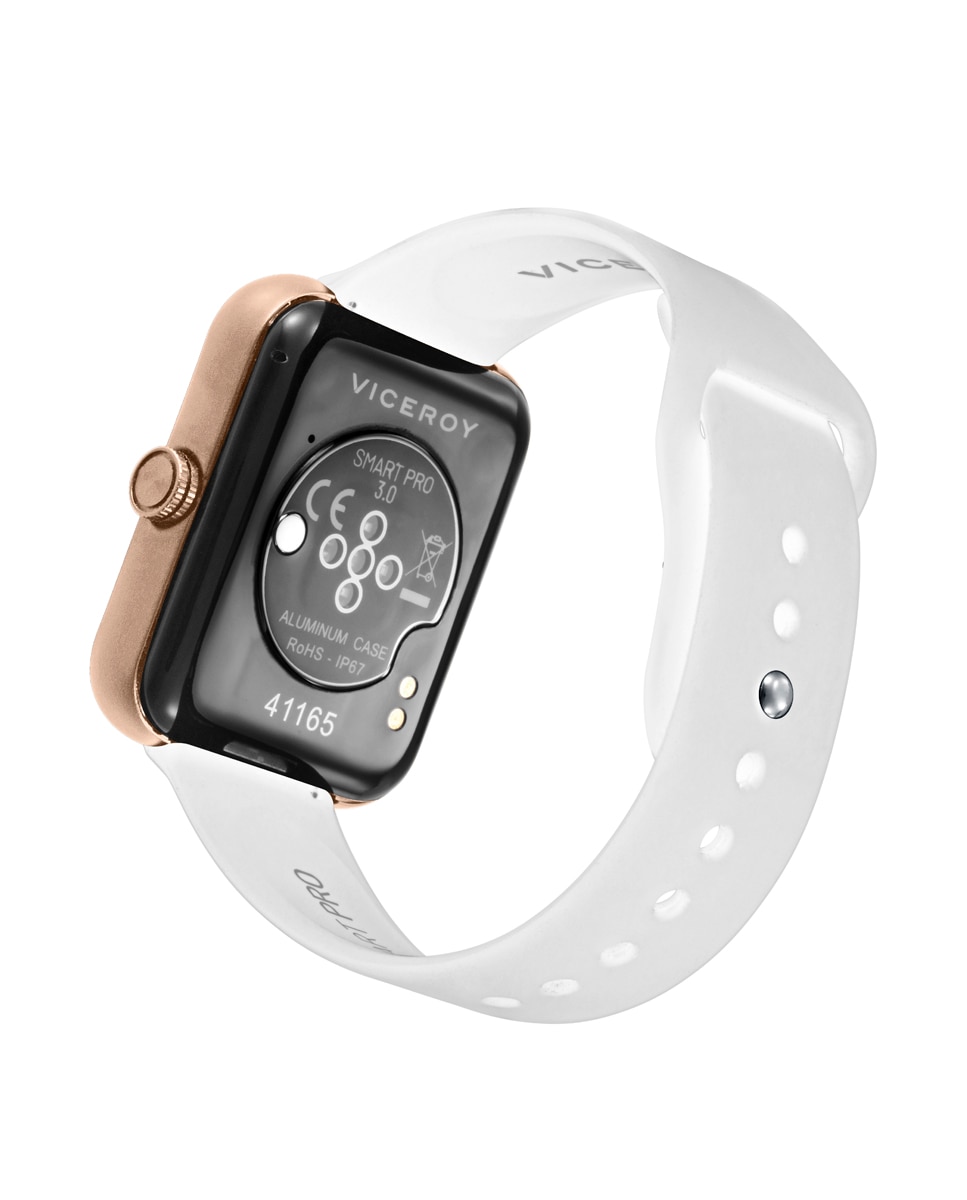 Smartwatch de Alumínio com Malha Milanesa de Aço Ip Dourado Dourado-3