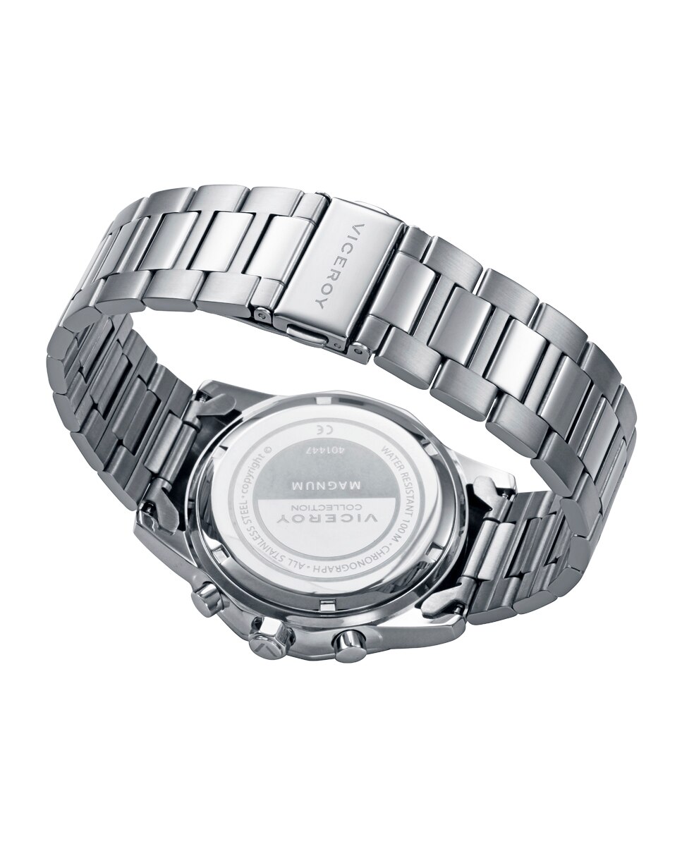 Relógio Analógico Magnum com Caixa e Bracelete de Aço Verde-2