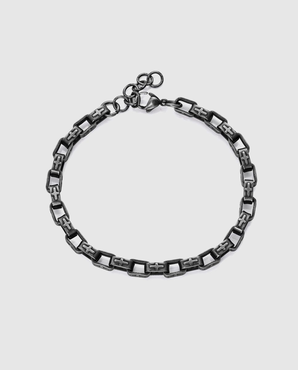 Pulseira de Aço Prateado-1