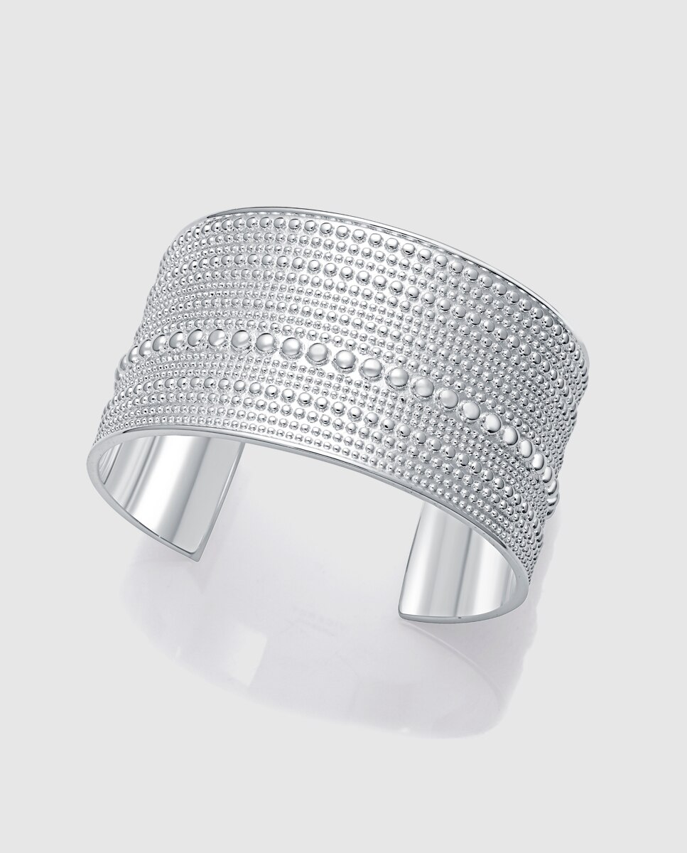 Pulseira de Aço com Banho de Prata 999 Coleção Laura Escanes Prateado-1
