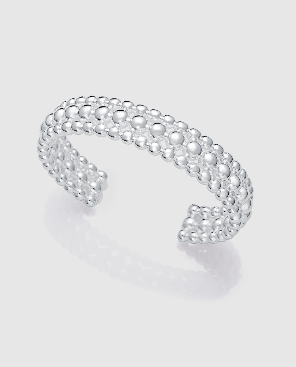 Pulseira de Aço com Banho de Prata 999 Coleção Laura Escanes Prateado-1