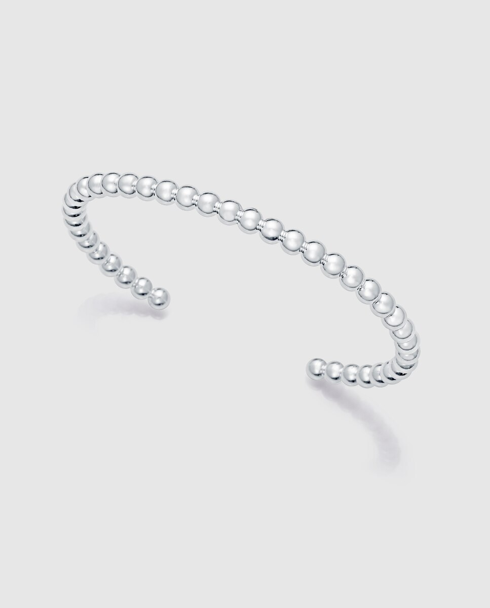 Pulseira de Aço com Banho de Prata 999 Coleção Laura Escanes Prateado-1