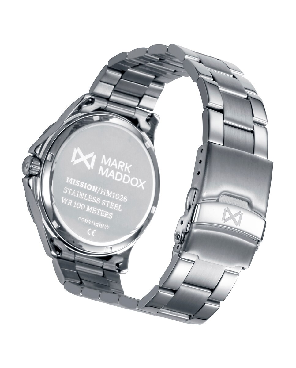 Relógio Analógico com Caixa e Bracelete de Aço Prateado-2
