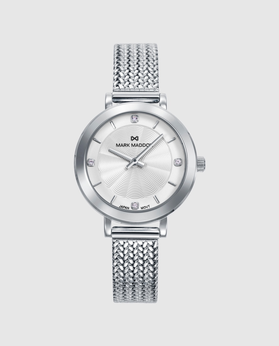 Imagem 0 de Relógio Analógico com Caixa e Bracelete Milanesa de Aço