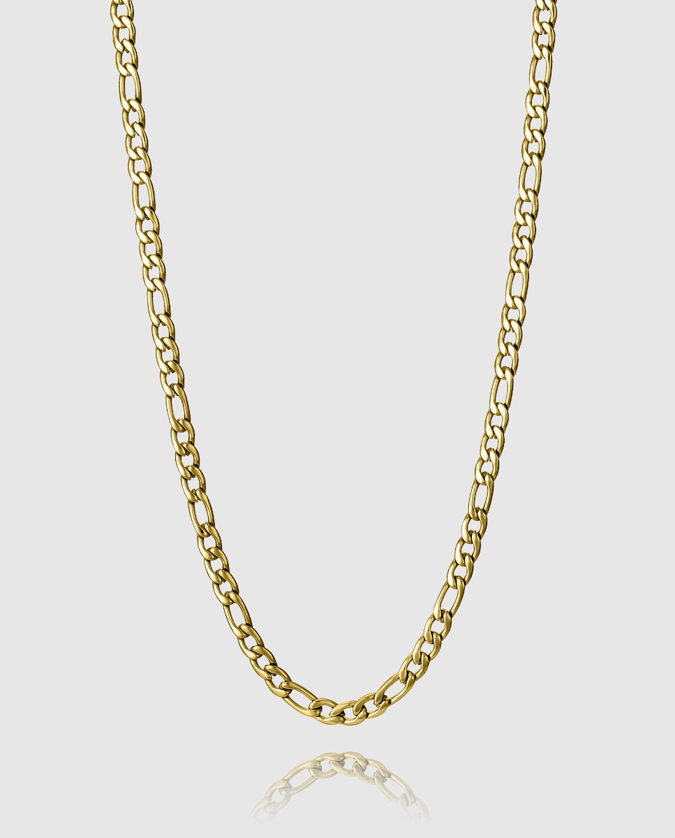 Colar Magnum de Aço Ip Dourado com Corrente Dourado-1