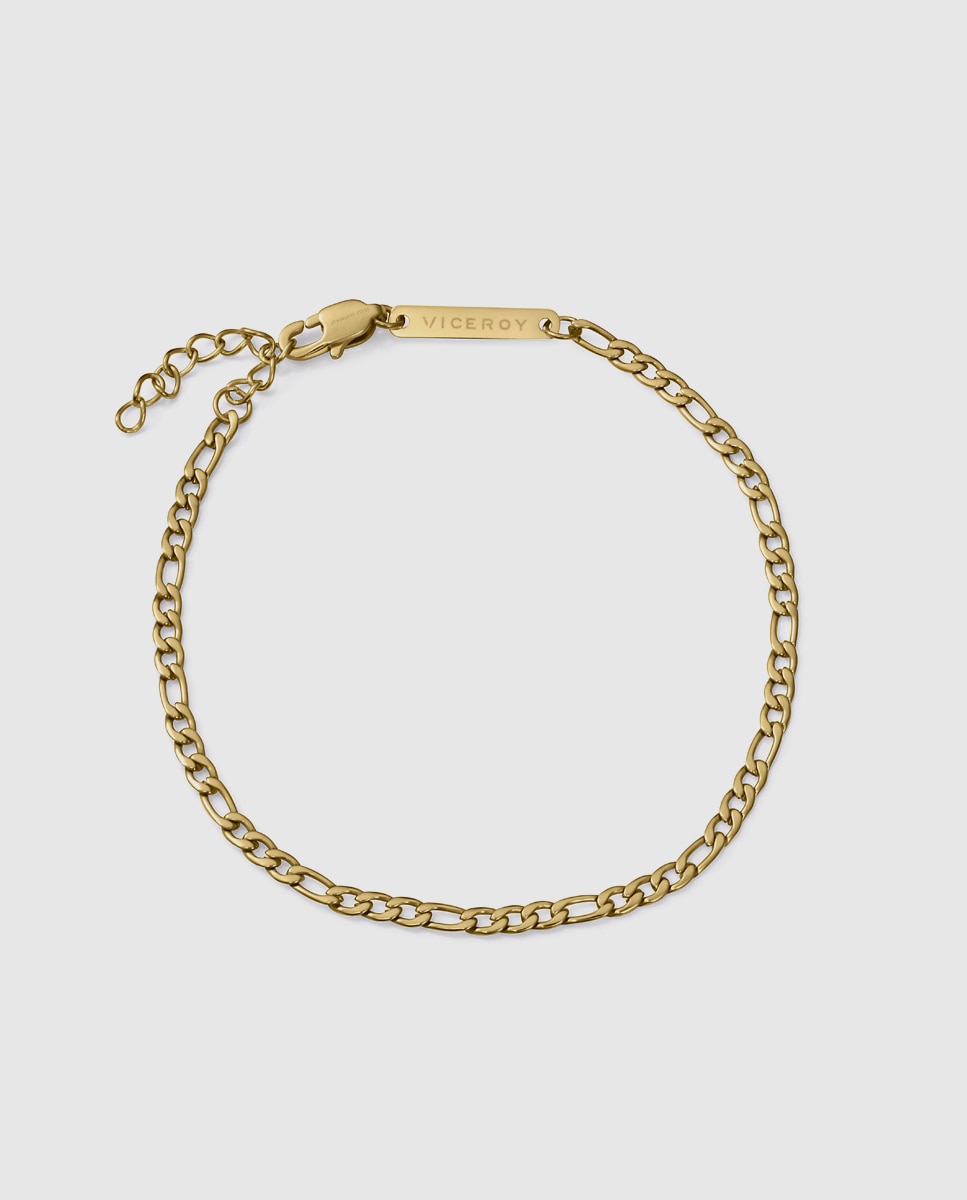 Pulseira Magnum de Aço Ip Dourado Corrente Dourado-1