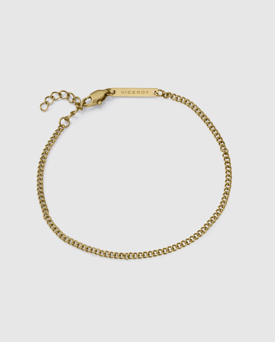 Pulseira Magnum de Aço Ip Dourado Corrente Dourado-1