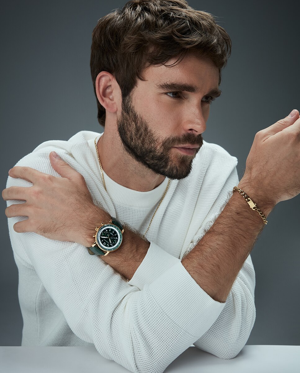 Pulseira Magnum de Aço Ip Dourado Corrente Dourado-3