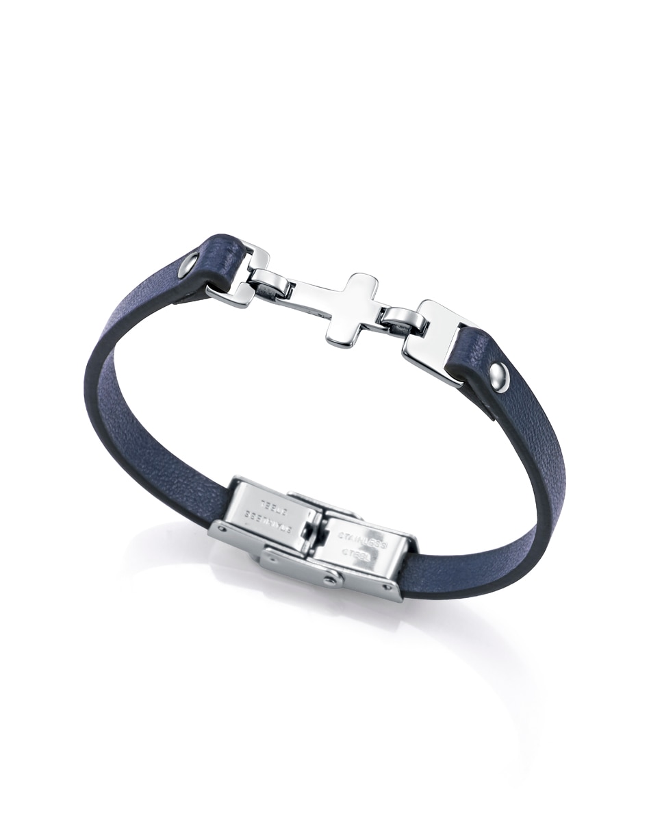 Relógio Infantil Caixa de Aço e Bracelete de Silicone em Azul com Pulseira de Oferta Azul-marinho-3