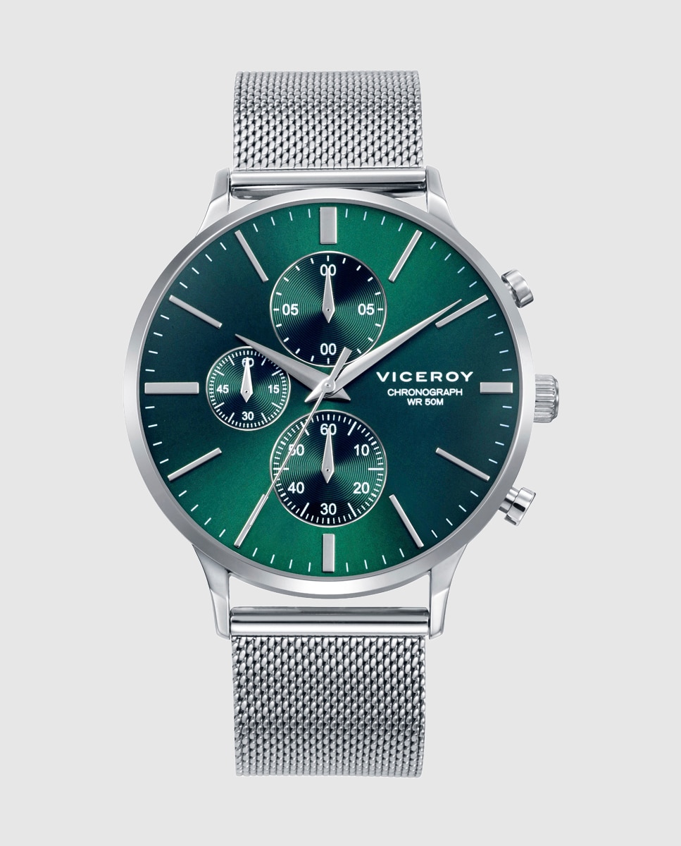 Imagem 0 de Relógio com Caixa e Malha Milanesa de Aço