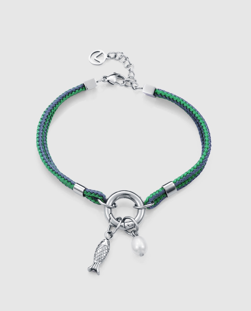 Imagem 0 de Pulseira Air de Aço com Cordão