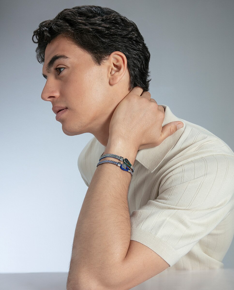 Pulseira Magnum de Aço Corrente Prateado-4