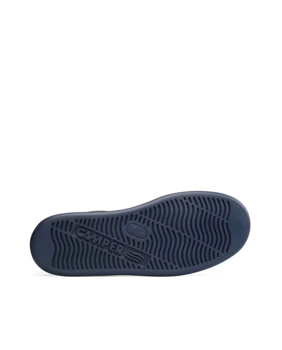 Sapatilhas de Pele Runner Four Lisas com Atacadores Preto-5