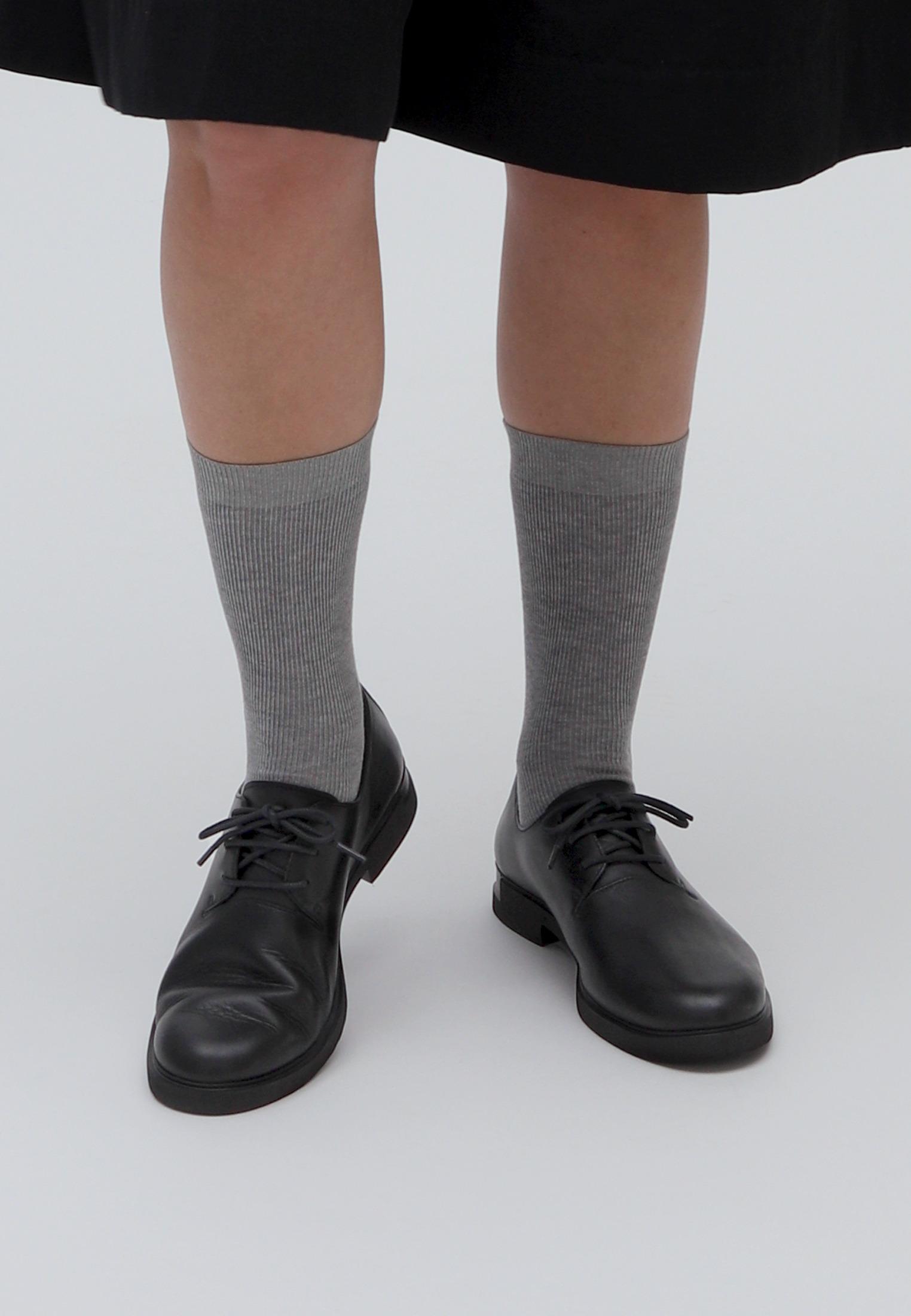 Sapatos de Cordões Iman de Pele Lisos Preto-6
