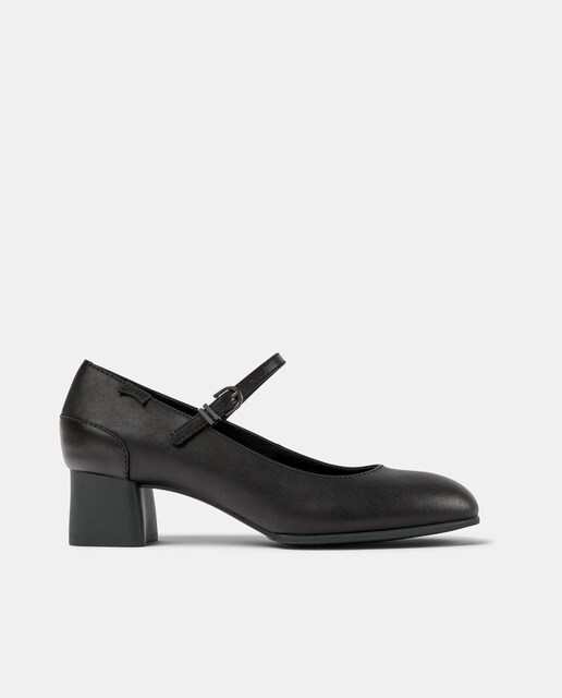 Imagem 0 de Sapatos de Salto Katie com Tacão de Bloco em Preto