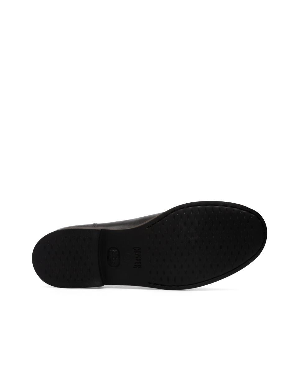 Botins Iman de Pele com Elástico Preto-5