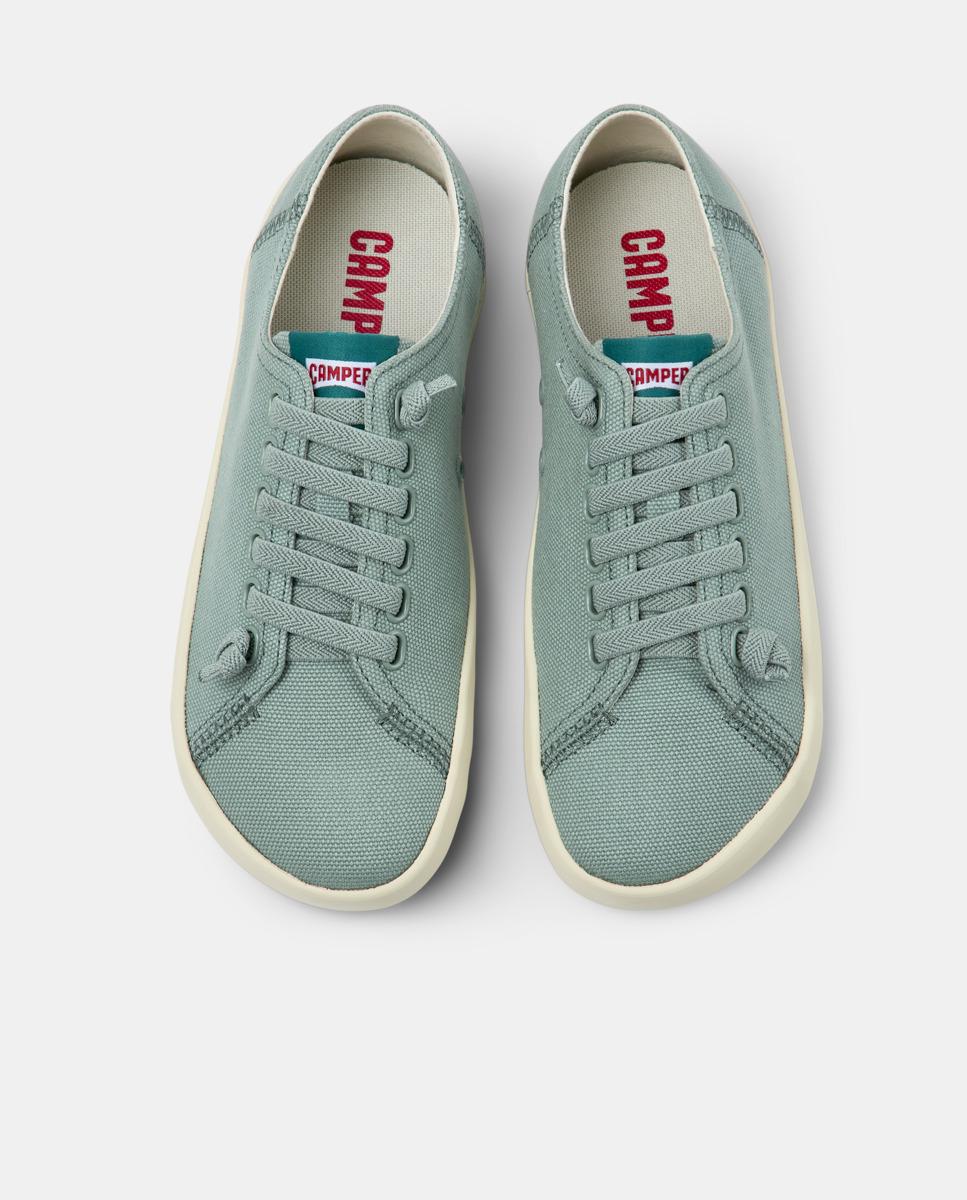 Sapatilhas de Pele Peu Rambla Vulcanizado Verde Água-2