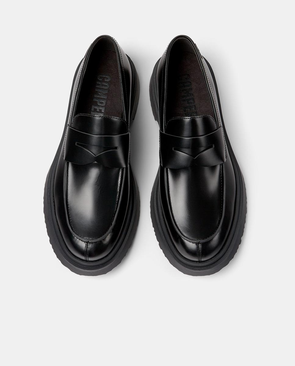 Mocassins Walden de Pele Liso Preto-3