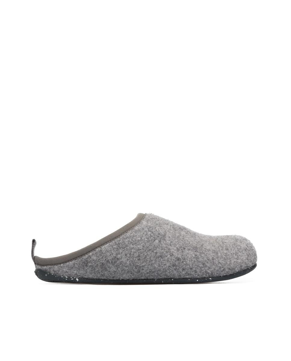 Pantufas Wabi Abertas com Palmilha Amovível Cinzento-1