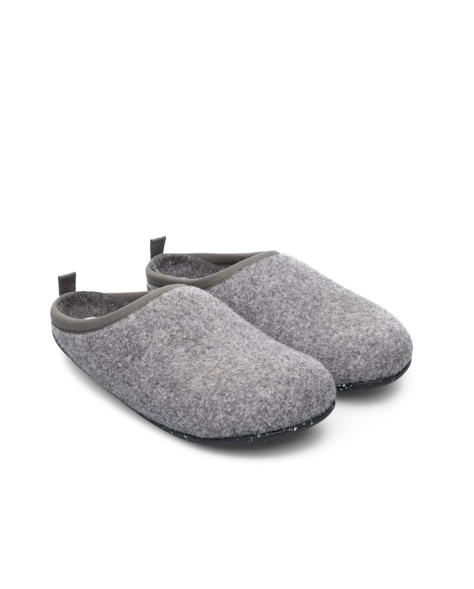 Pantufas Wabi Abertas com Palmilha Amovível Cinzento-2