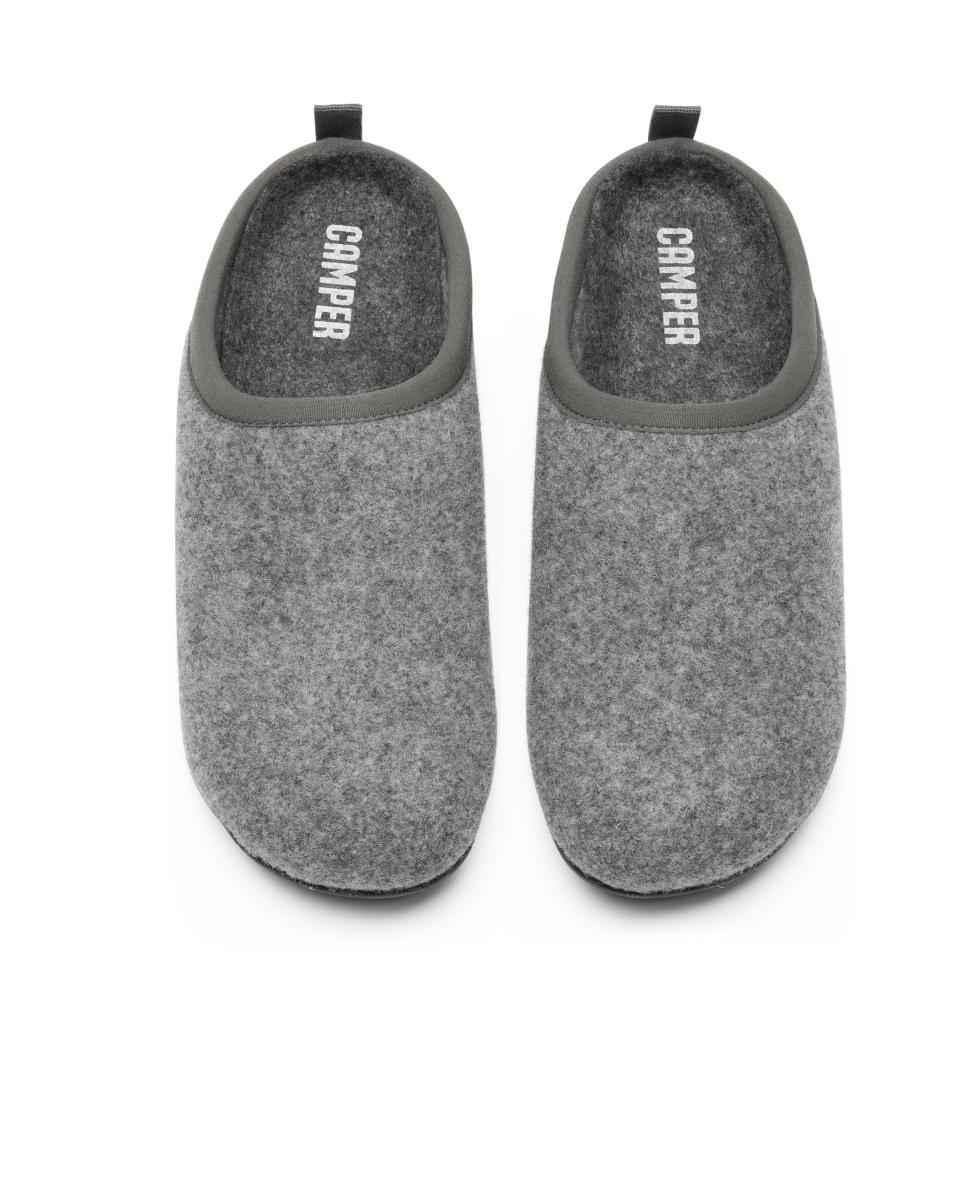 Pantufas Wabi Abertas com Palmilha Amovível Cinzento-3