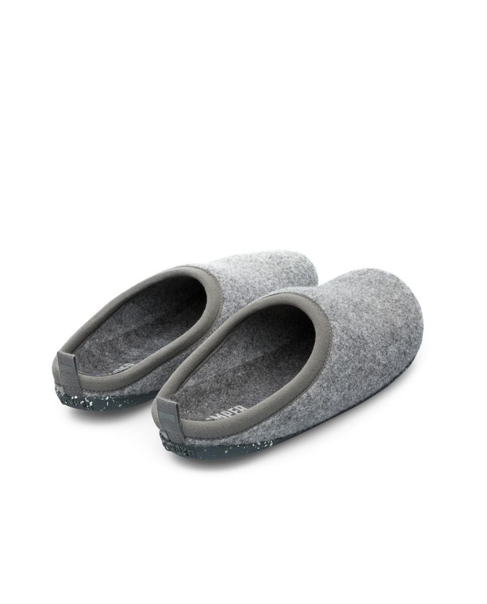 Pantufas Wabi Abertas com Palmilha Amovível Cinzento-4