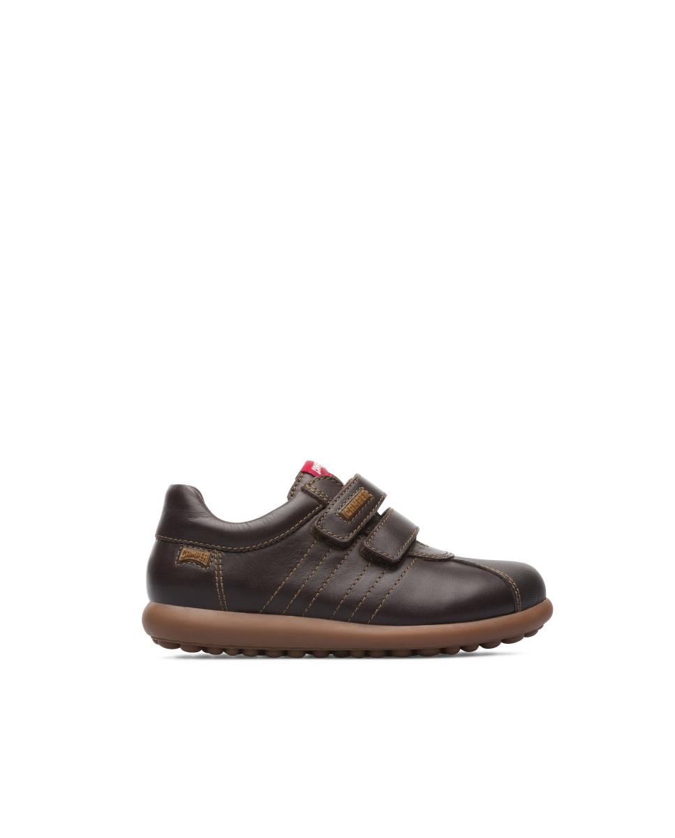 Imagem 0 de Sapatilhas de Pele Lisas com Velcro Duplo Infantil