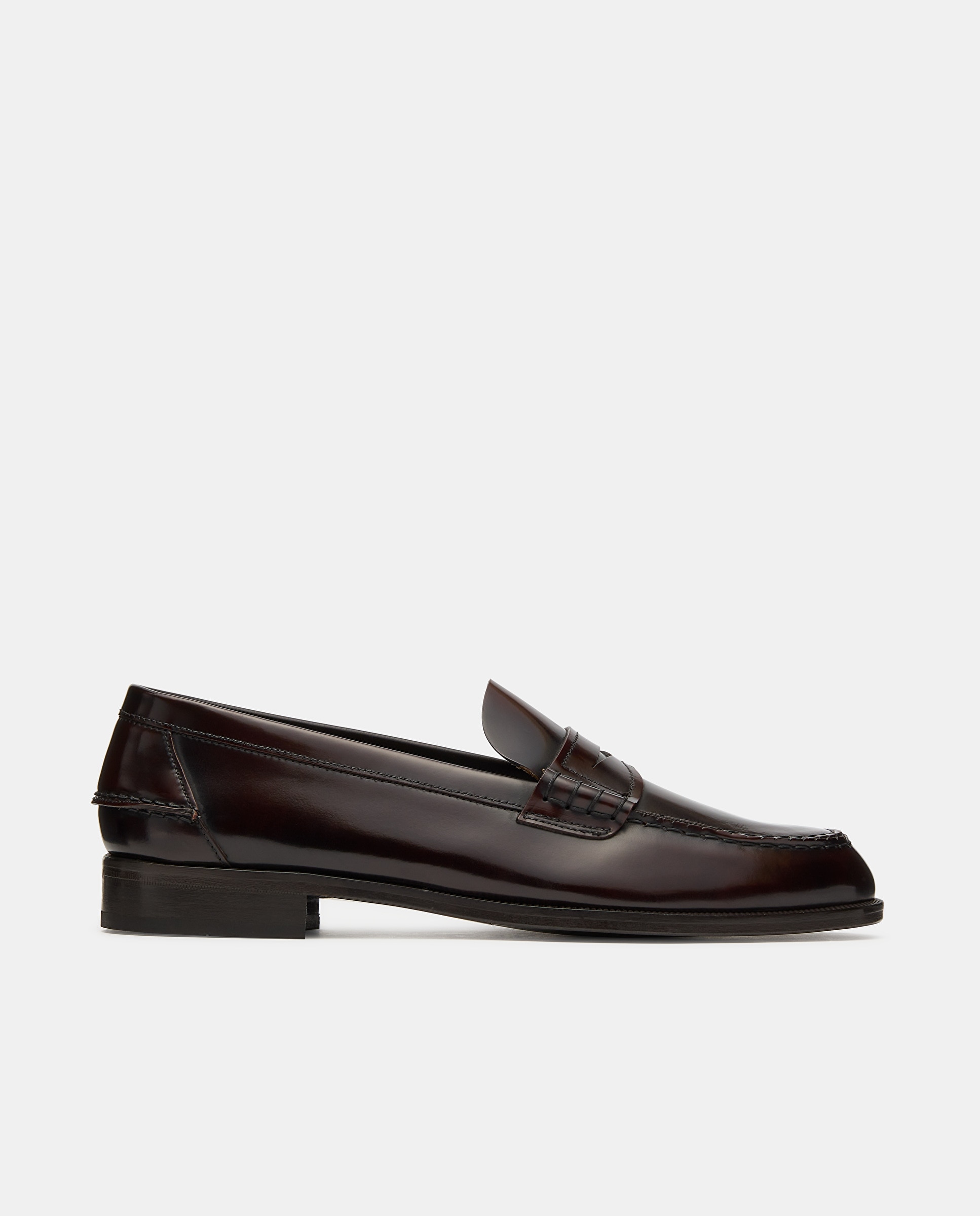 Mocassins de Pele Feitos À Mão Castanho-escuro-1