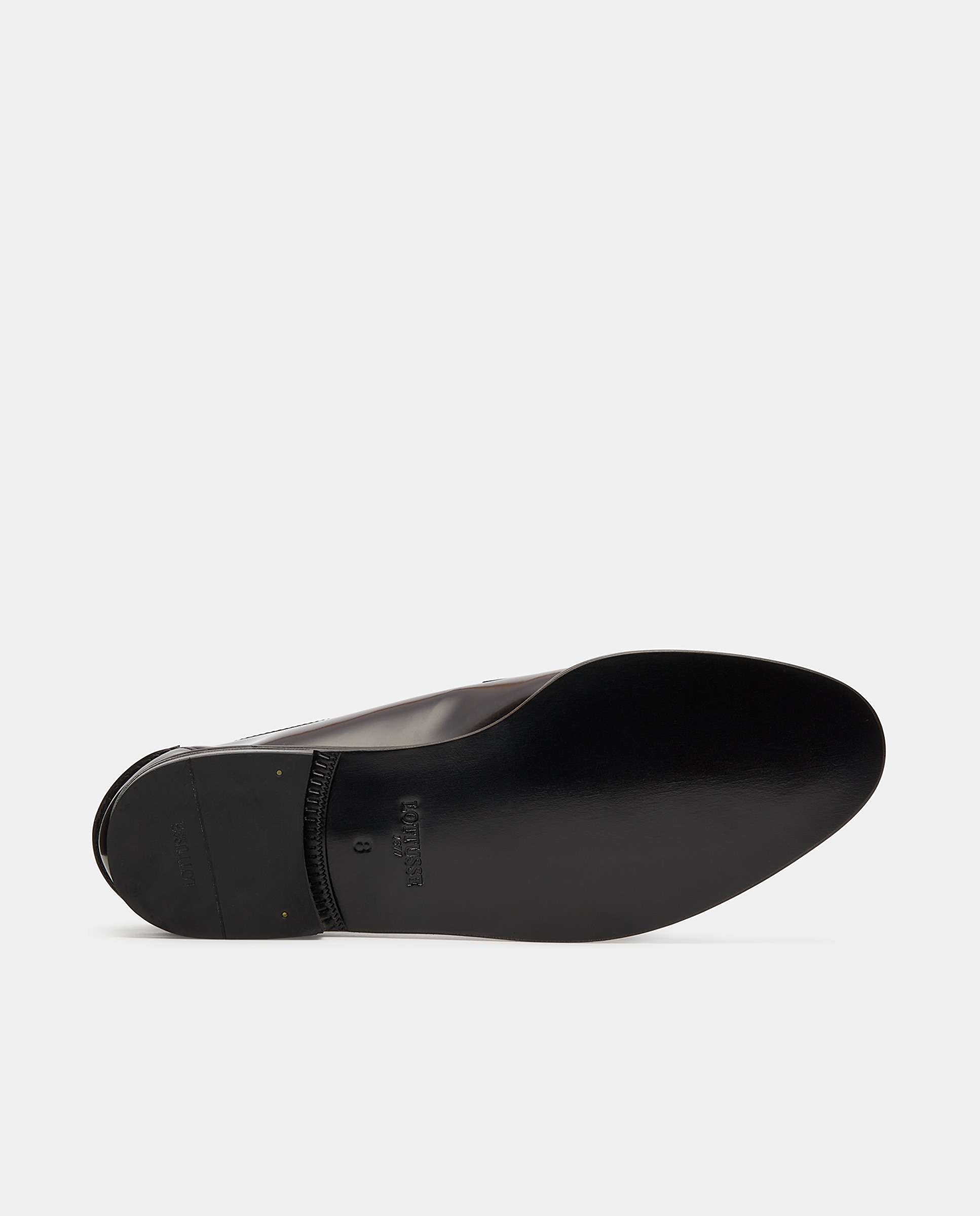 Mocassins de Pele Feitos À Mão Castanho-escuro-5