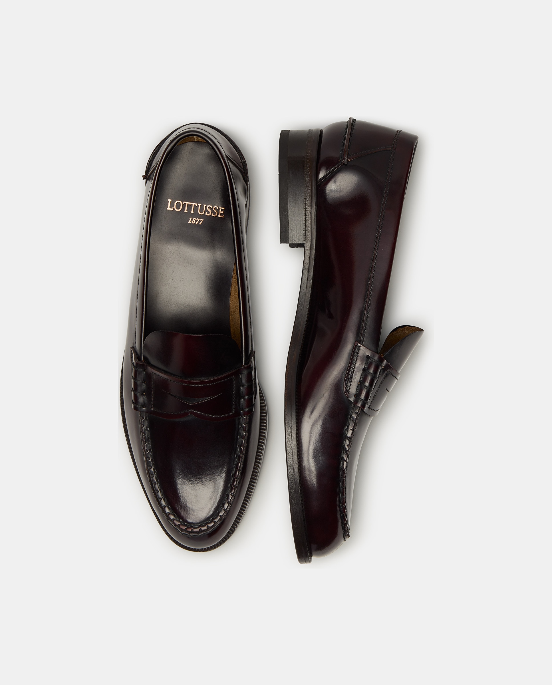 Mocassins de Pele Feitos À Mão Castanho-escuro-6