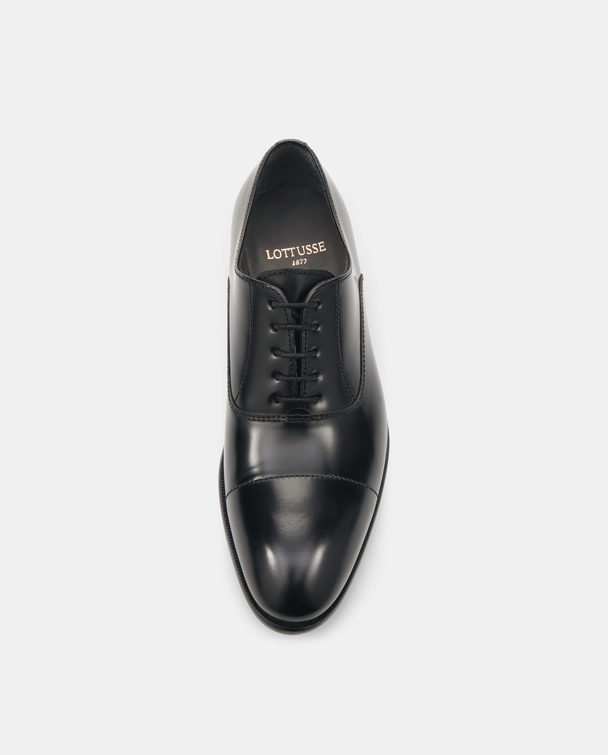 Sapatos Oxford Regent de Pele de Bovino em Preto Preto-6